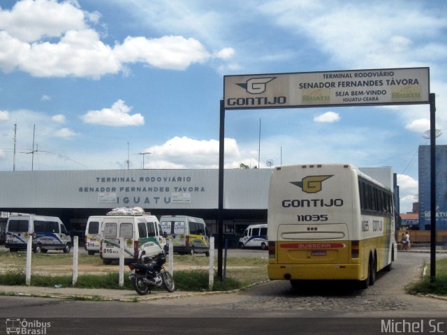 Empresa Gontijo de Transportes 11035 na cidade de Iguatu, Ceará, Brasil, por Michel Sc. ID da foto: 2403294.