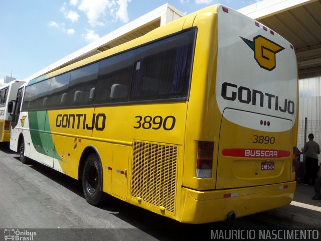 Empresa Gontijo de Transportes 3890 na cidade de Belo Horizonte, Minas Gerais, Brasil, por Maurício Nascimento. ID da foto: 2404074.