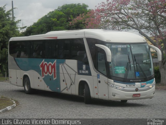 Auto Viação 1001 RJ 108.395 na cidade de Campos dos Goytacazes, Rio de Janeiro, Brasil, por Luis Otávio Vicente Domingues. ID da foto: 2404496.