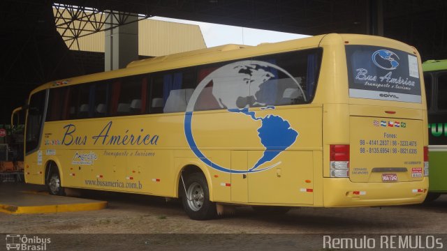 Bus América Transporte e Turismo 1242 na cidade de São Luís, Maranhão, Brasil, por Romulo de Oliveira Clementino. ID da foto: 2405290.