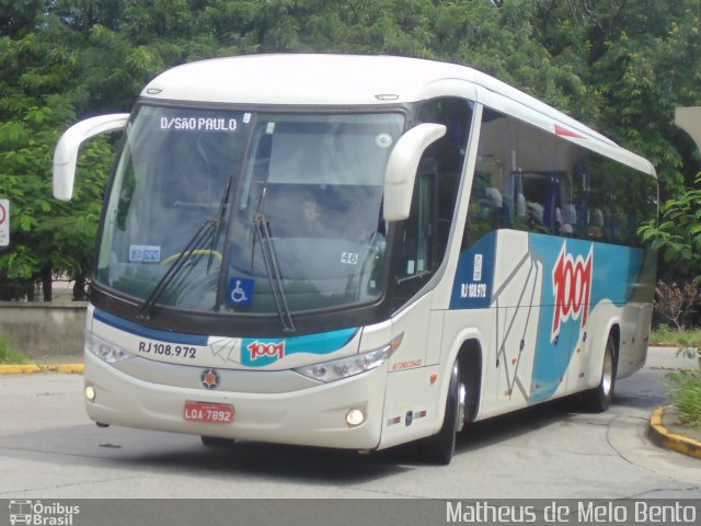 Auto Viação 1001 RJ 108.972 na cidade de São Paulo, São Paulo, Brasil, por Matheus de Melo Bento. ID da foto: 2405404.