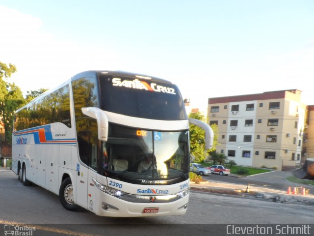 VUSC - Viação União Santa Cruz 2390 na cidade de Santa Maria, Rio Grande do Sul, Brasil, por Cleverton Schmitt. Número da foto: #2405539.