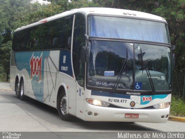 Auto Viação 1001 RJ 108.477 na cidade de São Paulo, São Paulo, Brasil, por Matheus de Melo Bento. Número da foto: #2405394.
