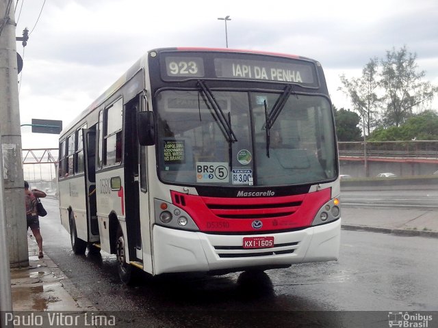 Transportes Campo Grande D53510 na cidade de Rio de Janeiro, Rio de Janeiro, Brasil, por Paulo Vitor Lima. Número da foto: #2405948.