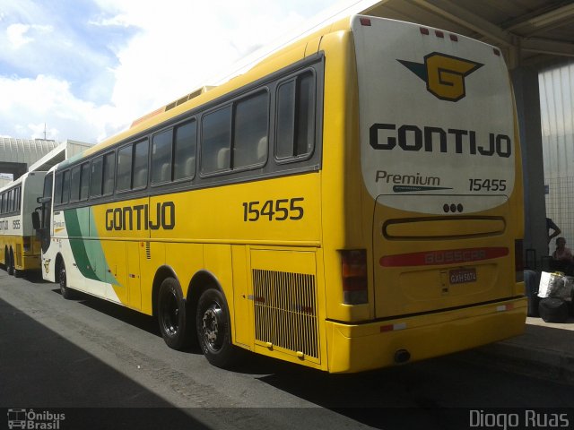 Empresa Gontijo de Transportes 15455 na cidade de Belo Horizonte, Minas Gerais, Brasil, por Diogo Ruas. ID da foto: 2405411.