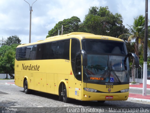 Viação Nordeste 8090 na cidade de Fortaleza, Ceará, Brasil, por Antonio Roberto Alves da Silva. Número da foto: #2405819.
