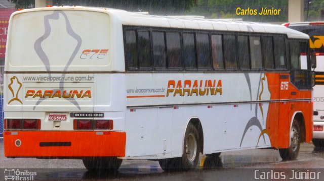 Viação Paraúna 675 na cidade de Goiânia, Goiás, Brasil, por Carlos Júnior. ID da foto: 2405912.