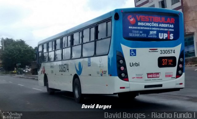 Urbi Mobilidade Urbana 330574 na cidade de Riacho Fundo, Distrito Federal, Brasil, por David Borges. Número da foto: #2407317.