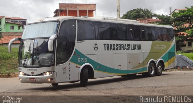 Transbrasiliana Transportes e Turismo 5715 na cidade de São Luís, Maranhão, Brasil, por Romulo de Oliveira Clementino. ID da foto: 2409717.