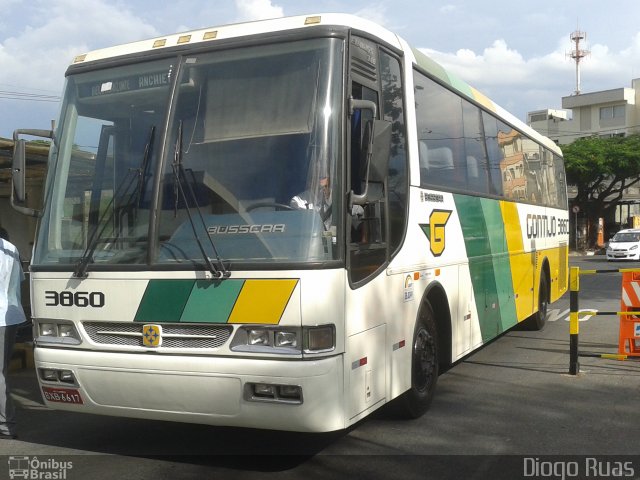 Empresa Gontijo de Transportes 3860 na cidade de Belo Horizonte, Minas Gerais, Brasil, por Diogo Ruas. ID da foto: 2408545.