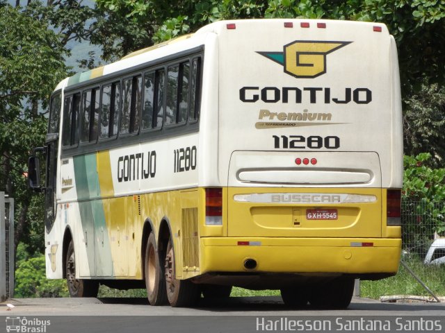 Empresa Gontijo de Transportes 11280 na cidade de Montes Claros, Minas Gerais, Brasil, por Harllesson Santana Santos. ID da foto: 2409588.