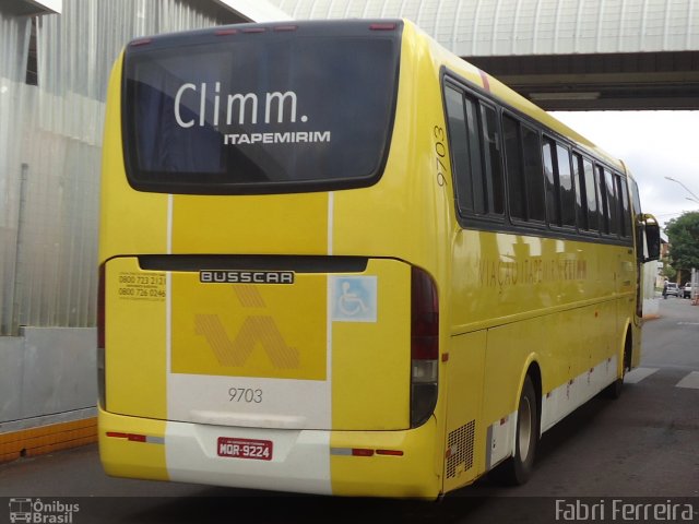 Viação Itapemirim 9703 na cidade de Belo Horizonte, Minas Gerais, Brasil, por Fabri Ferreira. ID da foto: 2408113.