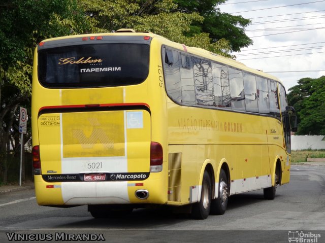 Viação Itapemirim 5021 na cidade de São José dos Campos, São Paulo, Brasil, por Vinicius Miranda. Número da foto: #2407679.