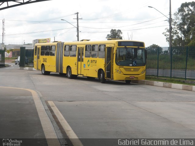Auto Ônibus Três Irmãos 3042 na cidade de Jundiaí, São Paulo, Brasil, por Gabriel Giacomin de Lima. Número da foto: #2453535.