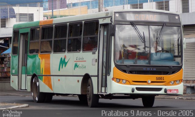 Empresa Circular de Marília 5001 na cidade de Marília, São Paulo, Brasil, por Cristiano Soares da Silva. Número da foto: #2453510.