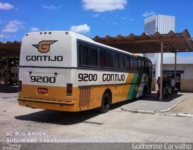 Empresa Gontijo de Transportes 9200 na cidade de Paulo Afonso, Bahia, Brasil, por Guilherme Carvalho. ID da foto: 2454141.