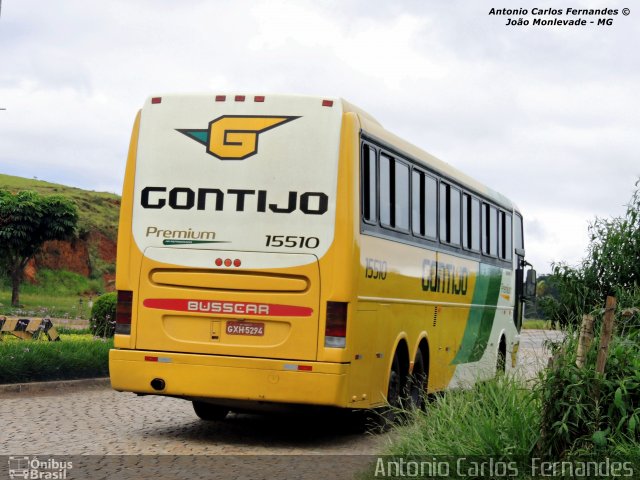 Empresa Gontijo de Transportes 15510 na cidade de João Monlevade, Minas Gerais, Brasil, por Antonio Carlos Fernandes. ID da foto: 2453717.