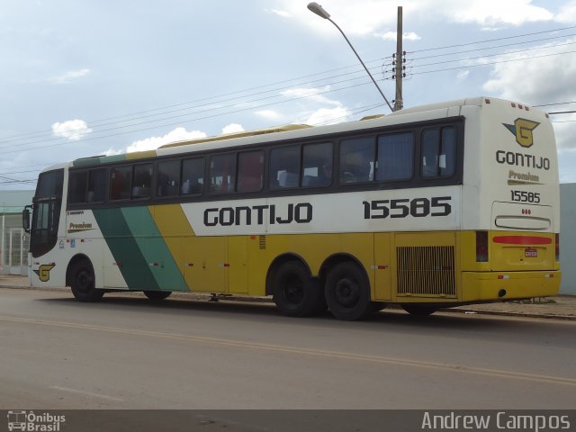 Empresa Gontijo de Transportes 15585 na cidade de Pirapora, Minas Gerais, Brasil, por Andrew Campos. ID da foto: 2454330.