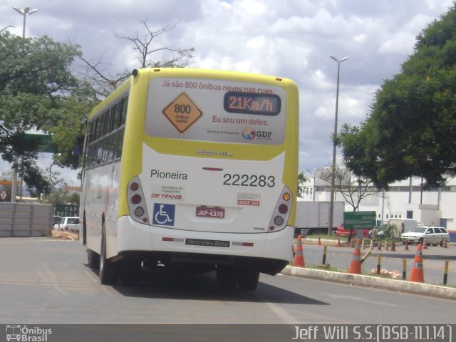 Viação Pioneira 222283 na cidade de Lago Sul, Distrito Federal, Brasil, por Jefferson Willian da Silva de Sousa. Número da foto: #2470303.