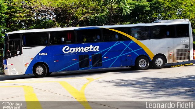 Viação Cometa 7724 na cidade de São Paulo, São Paulo, Brasil, por Leonardo Fidelli. ID da foto: 2472879.