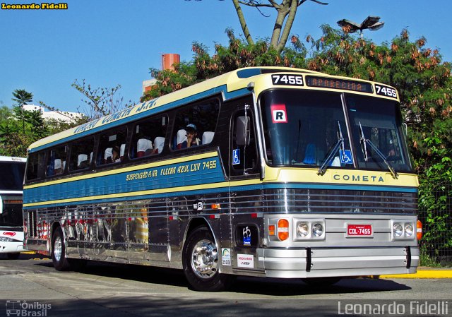 Viação Cometa 7455 na cidade de São Paulo, São Paulo, Brasil, por Leonardo Fidelli. Número da foto: #2472856.