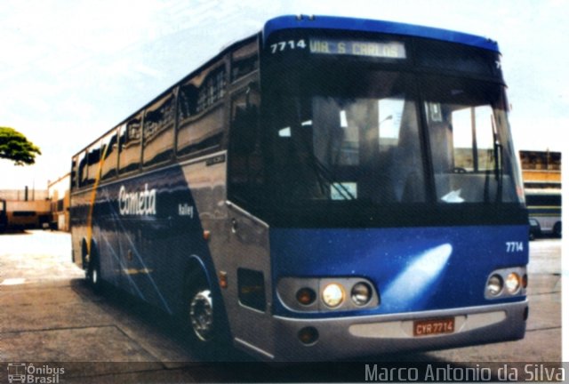Viação Cometa 7714 na cidade de São Paulo, São Paulo, Brasil, por Marco Antonio da Silva. Número da foto: #2473760.