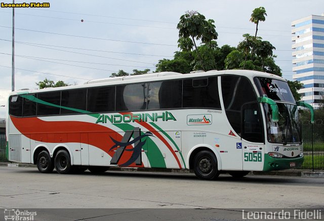 Empresa de Transportes Andorinha 5058 na cidade de São Paulo, São Paulo, Brasil, por Leonardo Fidelli. ID da foto: 2475110.