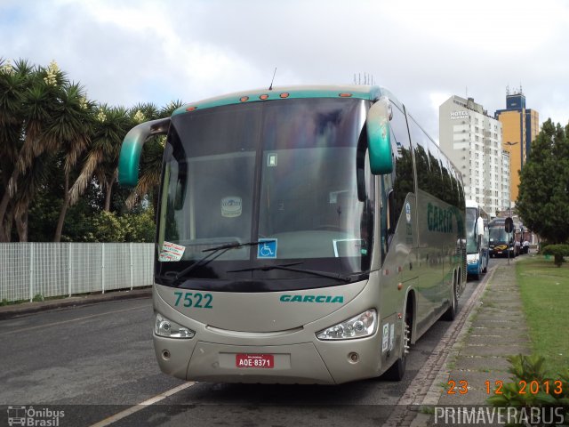 Viação Garcia 7522 na cidade de Curitiba, Paraná, Brasil, por Alexandre Rodrigo. Número da foto: #2474190.