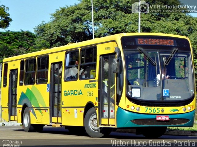 Viação Garcia 7565 na cidade de Maringá, Paraná, Brasil, por Victor Hugo Guedes Pereira. ID da foto: 2477385.