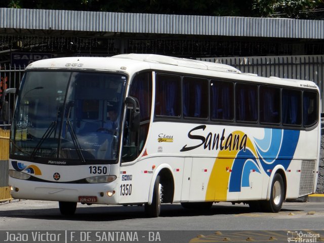 Empresas de Transportes Santana e São Paulo 1350 na cidade de Feira de Santana, Bahia, Brasil, por João Victor. ID da foto: 2476055.