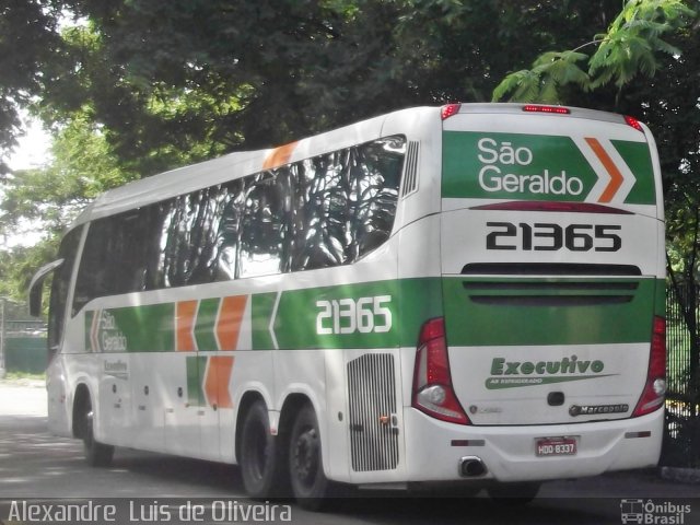 Cia. São Geraldo de Viação 21365 na cidade de São Paulo, São Paulo, Brasil, por Alexandre  Luis de Oliveira. Número da foto: #2476618.