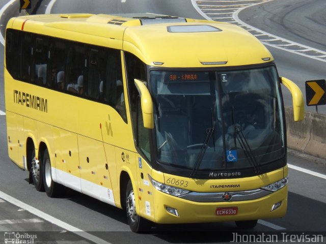 Viação Itapemirim 60693 na cidade de Lavrinhas, São Paulo, Brasil, por Jhonatan Diego da Silva Trevisan. ID da foto: 2476862.