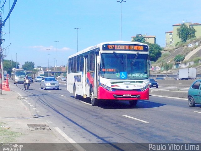 Transportadora Tinguá RJ 156.224 na cidade de Rio de Janeiro, Rio de Janeiro, Brasil, por Paulo Vitor Lima. Número da foto: #2475366.