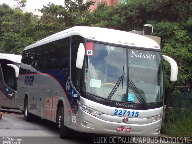 Viação Nasser 227115 na cidade de São Paulo, São Paulo, Brasil, por Luis de Ricado Brito. Número da foto: #2477225.
