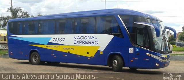 Nacional Expresso 72307 na cidade de Piranhas, Goiás, Brasil, por Carlos Alexsandro Sousa Morais. Número da foto: #2479170.