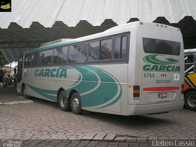 Viação Garcia 6764 na cidade de Indaiatuba, São Paulo, Brasil, por Cleiton Cassio. ID da foto: 2478600.