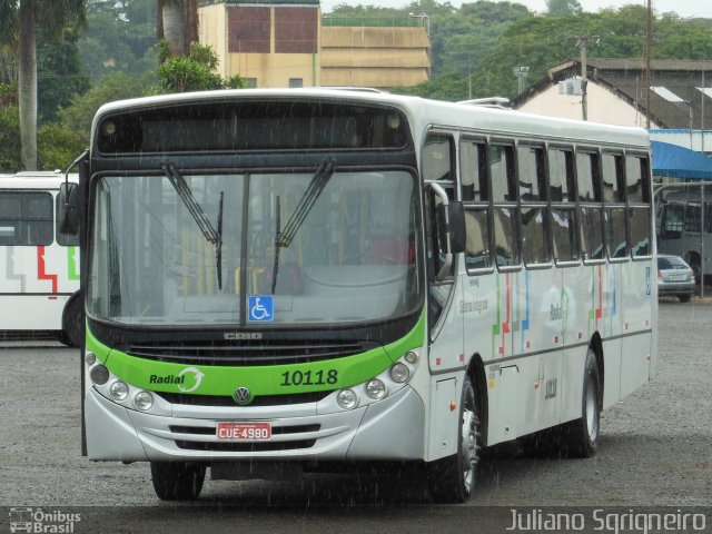 Sigma Transportes Coletivos 10118 na cidade de Piracicaba, São Paulo, Brasil, por Juliano Sgrigneiro. ID da foto: 2479293.