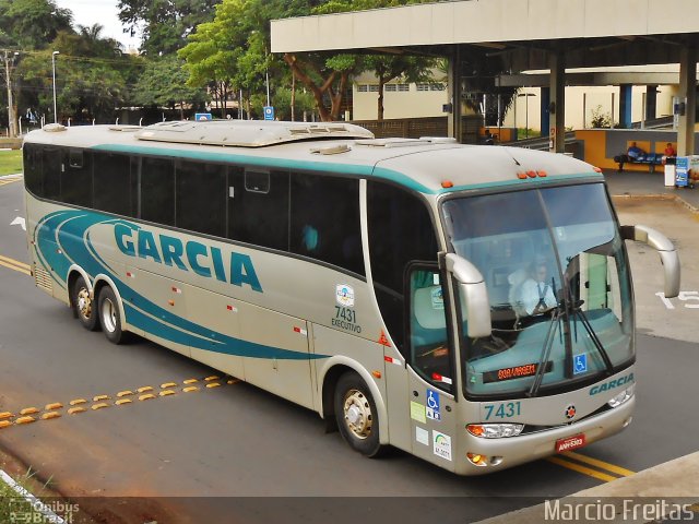 Viação Garcia 7431 na cidade de Ribeirão Preto, São Paulo, Brasil, por Marcio Freitas. Número da foto: #2480768.