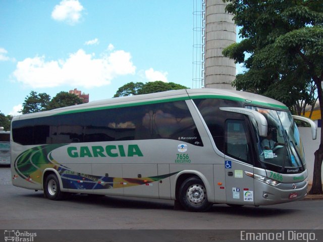 Viação Garcia 7656 na cidade de Maringá, Paraná, Brasil, por Emanoel Diego.. ID da foto: 2480070.