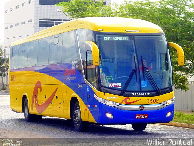 Coletivo Transportes 3502 na cidade de Caruaru, Pernambuco, Brasil, por Willian Pontual. ID da foto: 2479902.