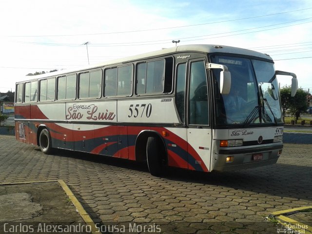 Expresso São Luiz 5570 na cidade de Piranhas, Goiás, Brasil, por Carlos Alexsandro Sousa Morais. Número da foto: #2481357.