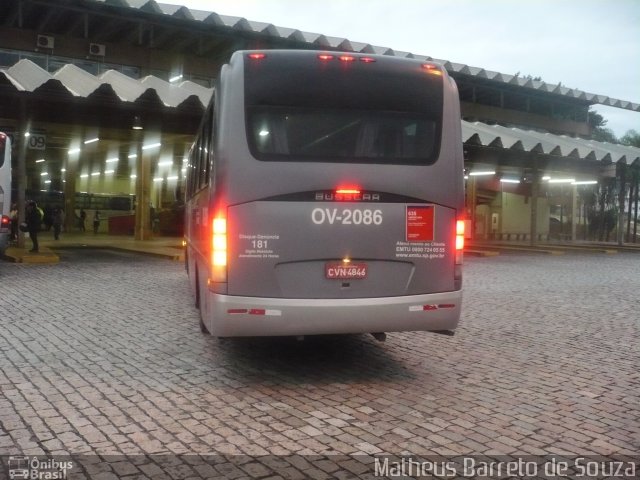 Auto Viação Ouro Verde OV-2086 na cidade de Americana, São Paulo, Brasil, por Matheus Barreto de Souza. ID da foto: 2482461.