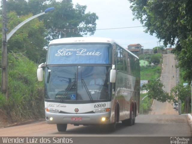 Expresso São Luiz 6800 na cidade de Barra do Garças, Mato Grosso, Brasil, por Wender Luiz dos Santos. ID da foto: 2481937.