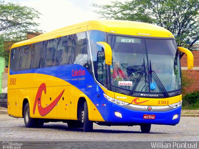 Coletivo Transportes 3503 na cidade de Caruaru, Pernambuco, Brasil, por Willian Pontual. Número da foto: #2481548.