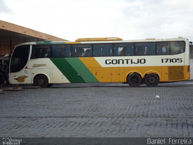 Empresa Gontijo de Transportes 17105 na cidade de Feira de Santana, Bahia, Brasil, por Daniel  Ferreira. Número da foto: #2481101.