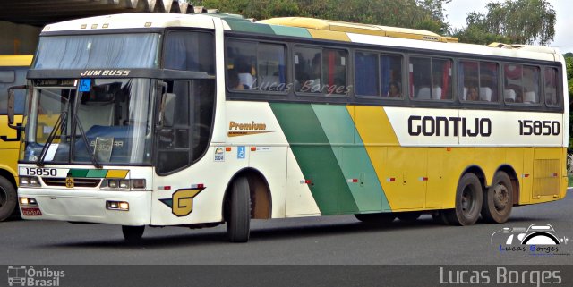 Empresa Gontijo de Transportes 15850 na cidade de Araxá, Minas Gerais, Brasil, por Lucas Borges . ID da foto: 2483643.