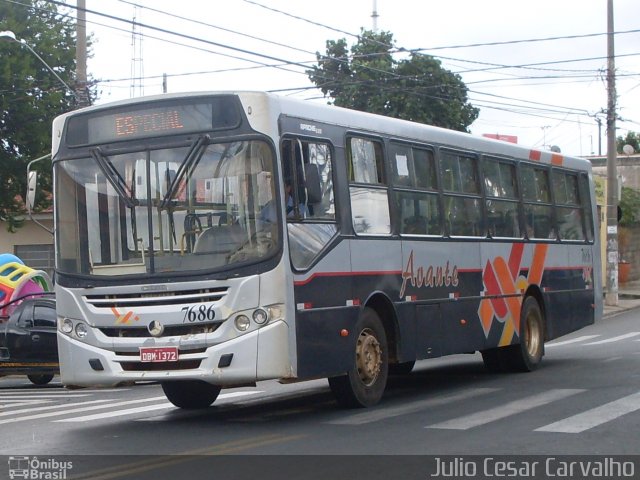 Viação Avante 7686 na cidade de Itu, São Paulo, Brasil, por Daniela Costa. ID da foto: 2482821.