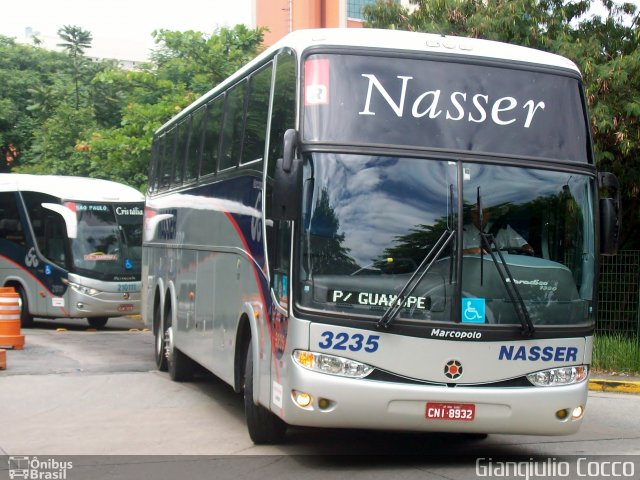 Viação Nasser 3235 na cidade de São Paulo, São Paulo, Brasil, por Giangiulio Cocco. Número da foto: #2484193.