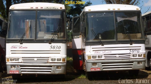 Expresso São Luiz 5030 na cidade de Goiânia, Goiás, Brasil, por Carlos Júnior. Número da foto: #2483740.