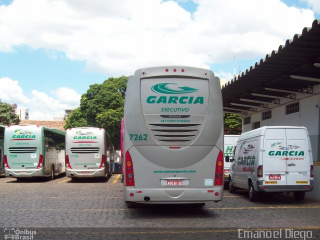 Viação Garcia 7262 na cidade de Maringá, Paraná, Brasil, por Emanoel Diego.. ID da foto: 2483375.